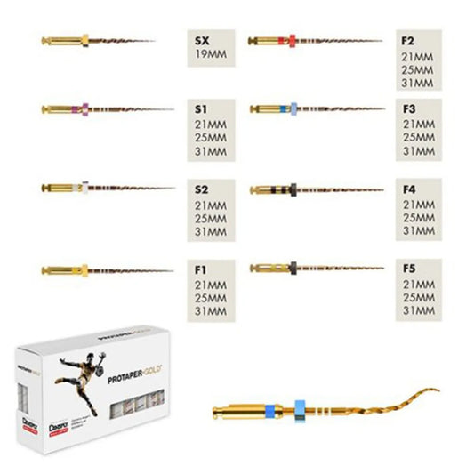 Dentsply Protaper Gold Rotary Files 25mm